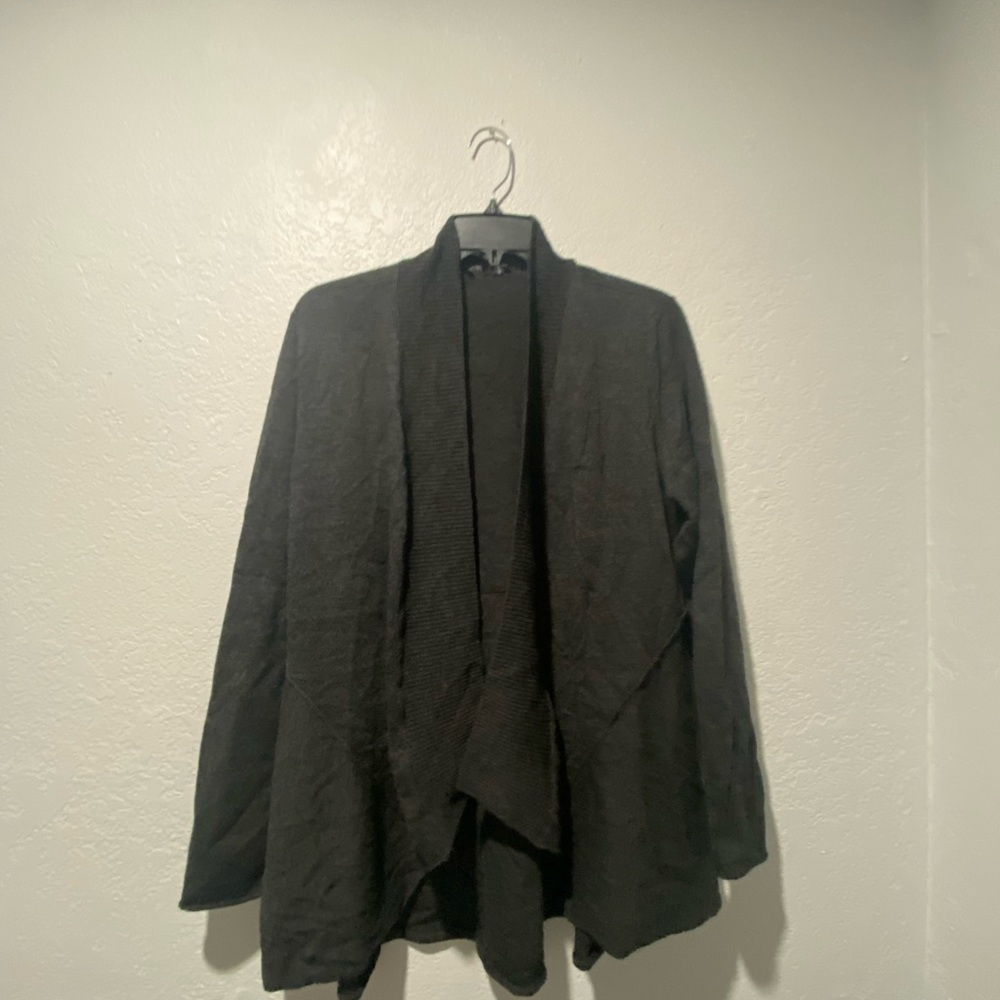 Eileen Fisher womens cardigan black sz L